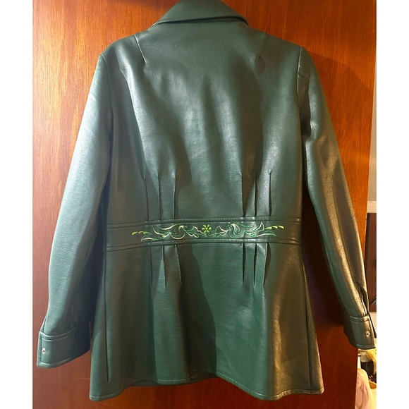 Vintage Penney’s International Imports Western Green Embroidered Jacket XL 14 - Picture 7 of 16